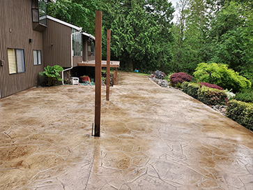 Stamped Concrete Walkway & Patio project
