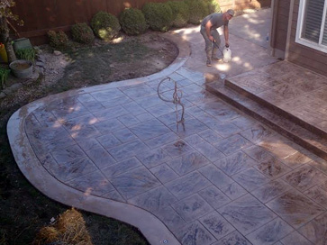 Custom Stamped Concrete Patio project